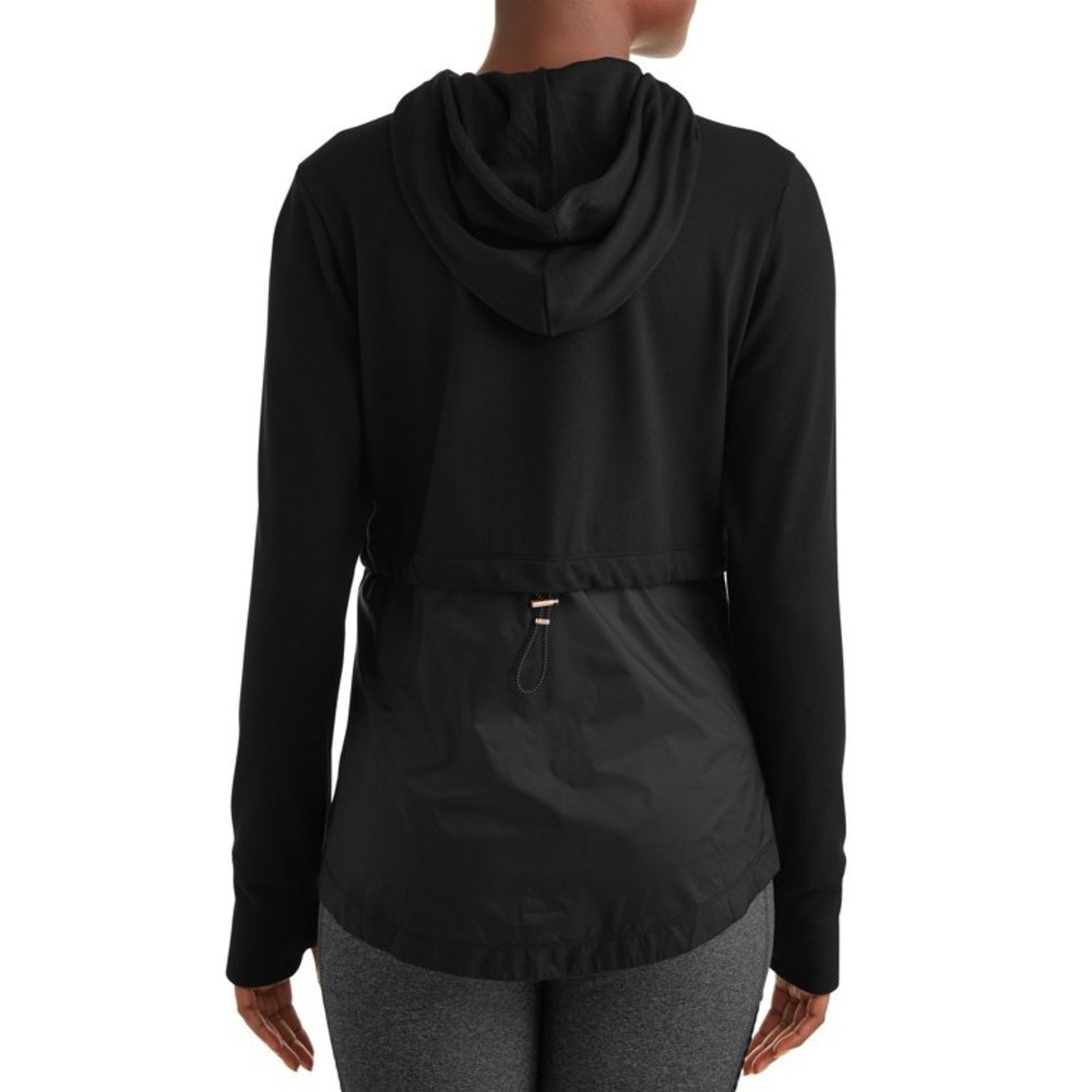 Athletica Works Active Lightweight Mixed Media Hoodie Jacket (Size L) 12-14🌹